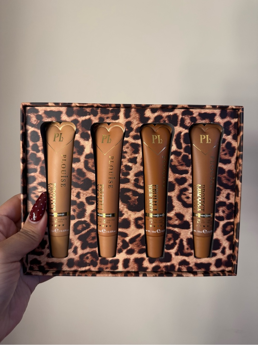 P. Louise Cheetah Wild Instincts Nude Tinted Lip Set